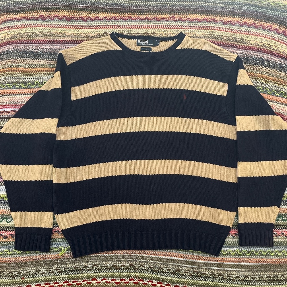 vintage ralph lauren striped sweater
